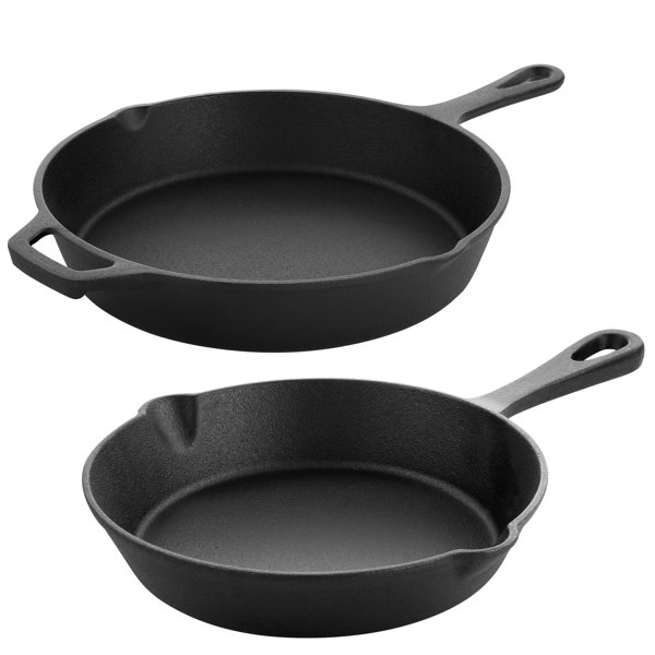 Megachef Cast Iron Non Stick 2 Piece Skillet Wayfair